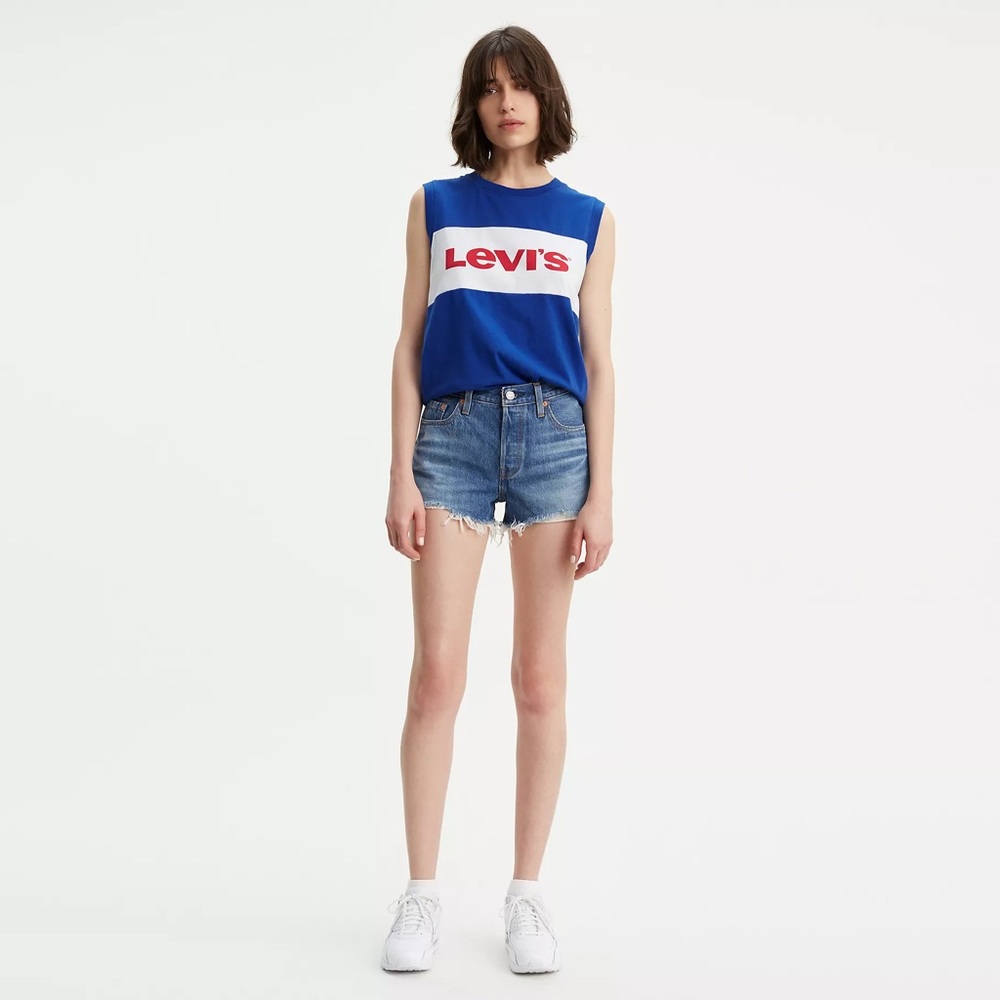 Levi's Premium 501 Women’s Shorts Indigo Avenue - Dark Wash 30